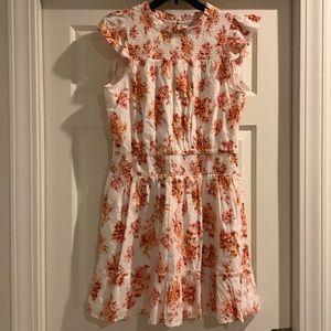 Loft Floral smocked dress.
